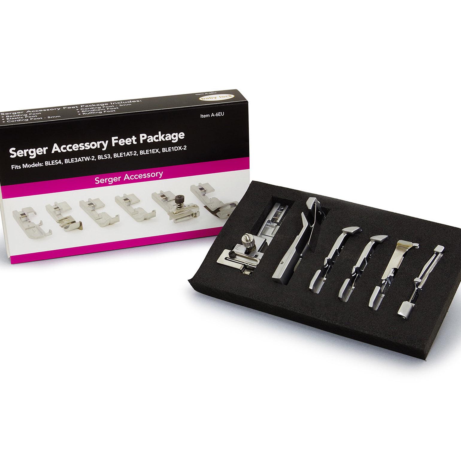6 Pack of Accessory Feet (4-Thread Machines)