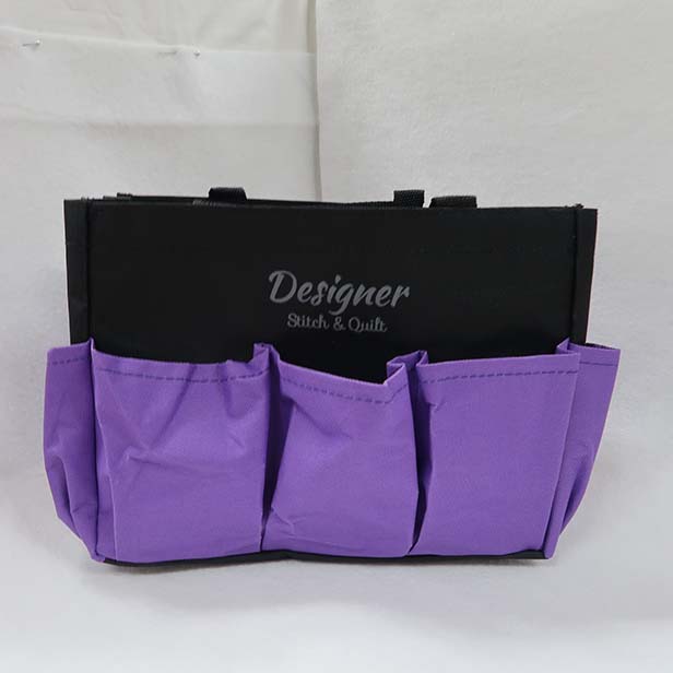 Utility Bag - Black/Purple